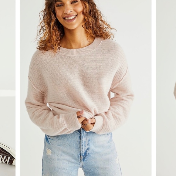 Free People Sweaters - Free People Ribbed Cashmere Pullover NWT